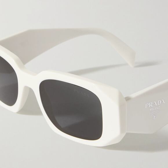 Prada Eyewear Squareframe Acetate Sunglasses - Ivory - Picture 3 of 5